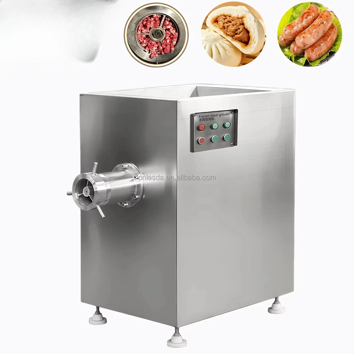 Frozen Meat Grinder Machine Commercial 304 Stainless Steel for Sausage & Dumpling Fillings