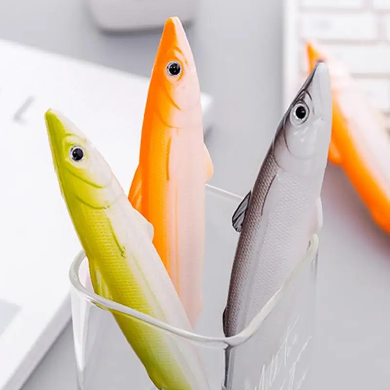 H55F Cartoon Cartoon Fished Design Ballpoint Pen Restaut