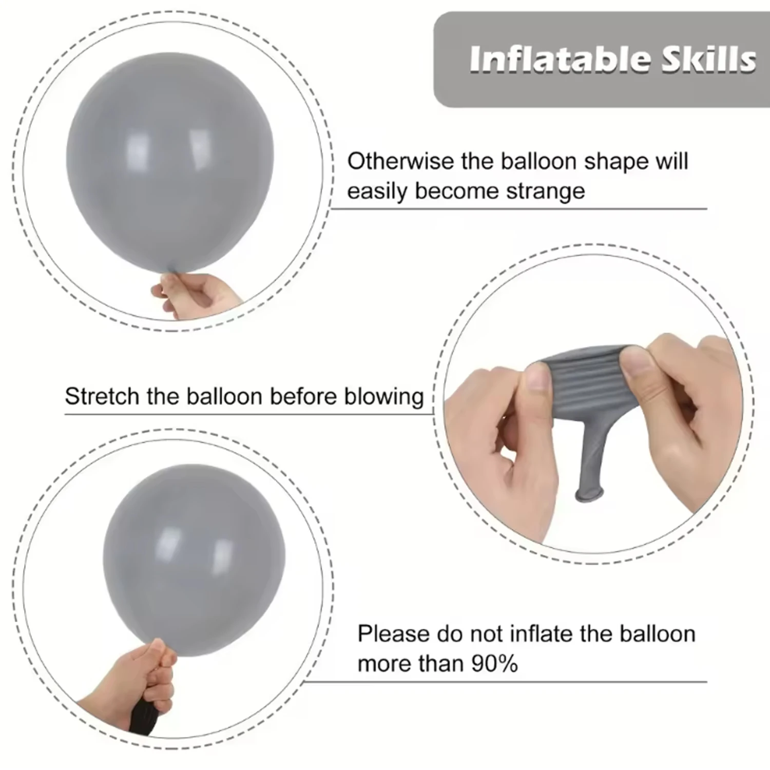 مجموعة بالونات لاتكس رمادية 87 قطعة، زفاف، عيد ميلاد، ذكرى سنوية، تخرج، مهرجان، احتفال، داخلي، لوازم تزيين الحفلات