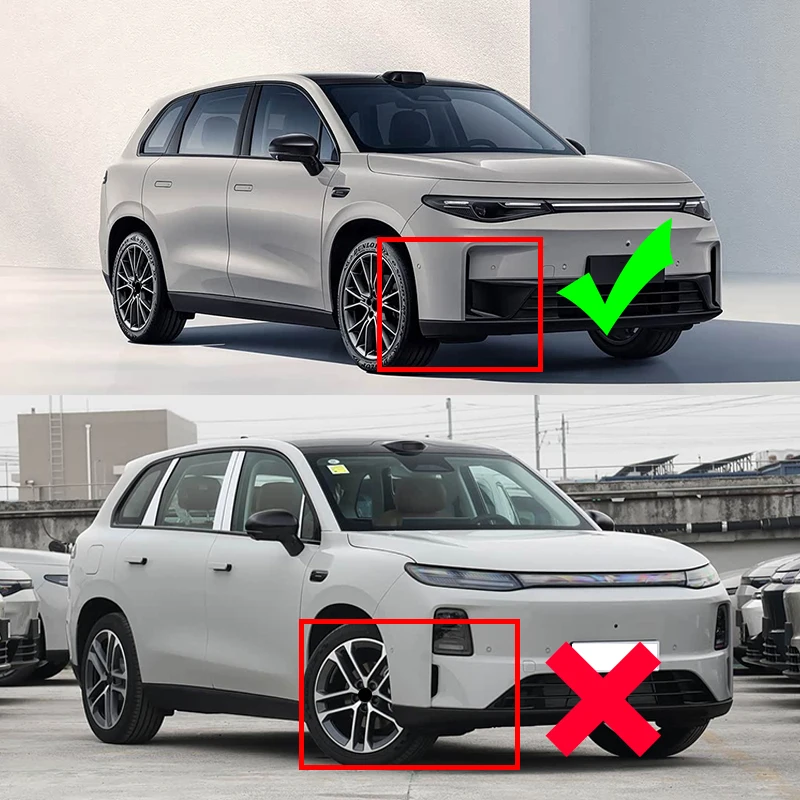 Front bumper collision protection angle For Leapmotor C10 2024 2025 2026 ABS material adhesive installation