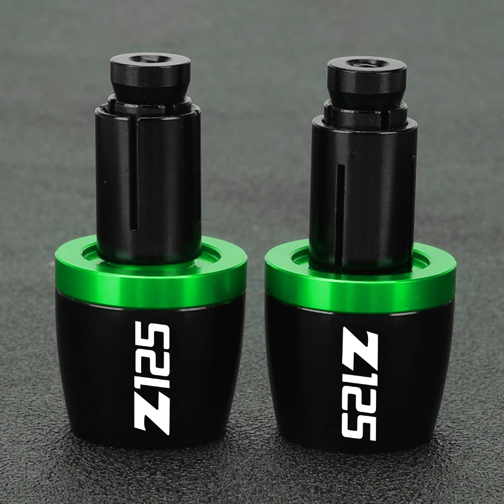 Z-125 Ninja 2023 2024 Motorcycle Handlebar Grip Bar Ends Cap Counterweight Plug Slide For KAWASAKI Z125 Z NINJA 125 2015-2014