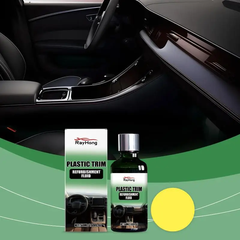 Automotive Plastic Trim Restoration Kit UV Protection Polish  Proof Coating for Restoring Interior Exterior Car Color