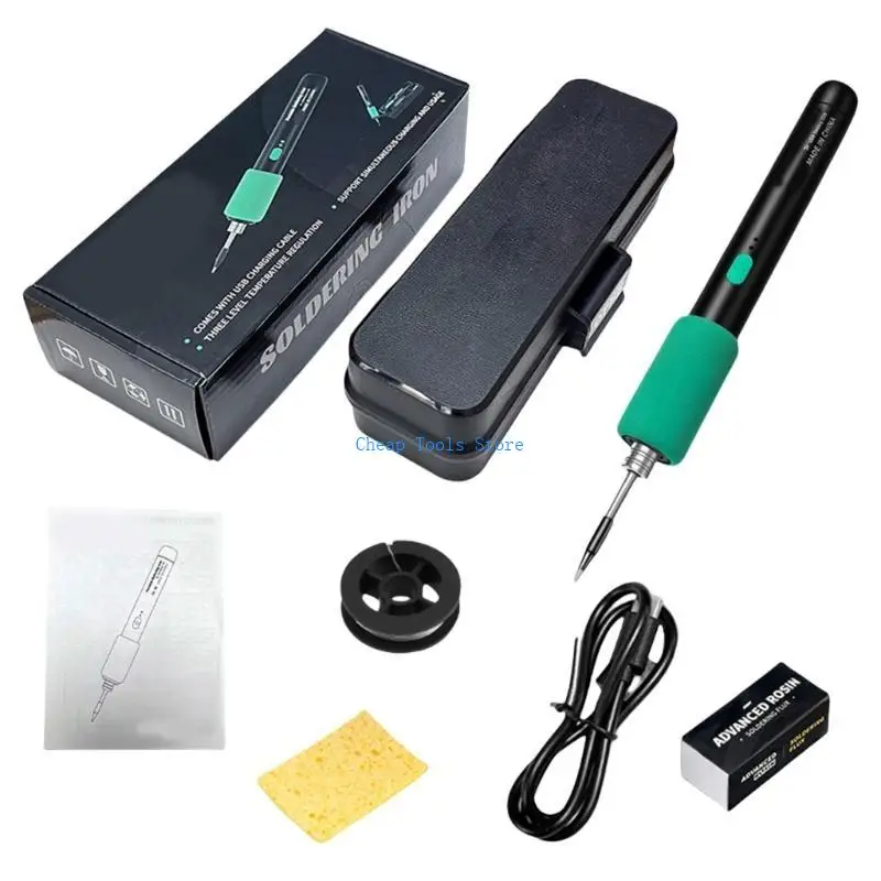 

G88B Portable USB Rechargeable Soldering Iron Kits 230-450℃ Adjustable Temperature