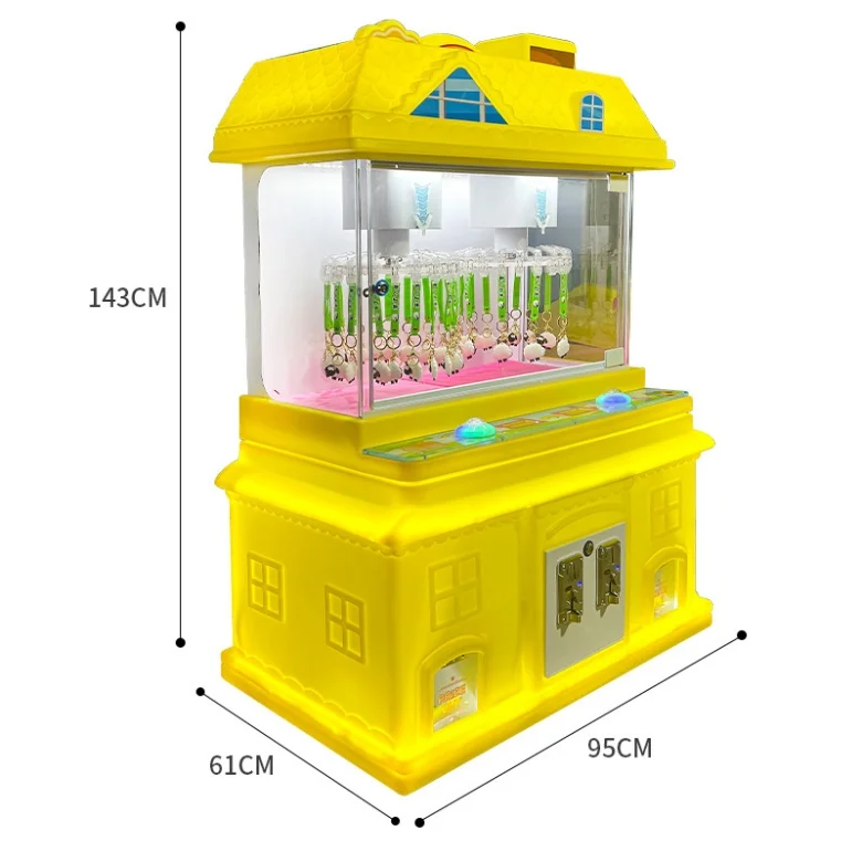 Hot Sale Double Players Prize Gift Vending Machine Clamp Machine Mini Plush Toy Claw Crane Machine