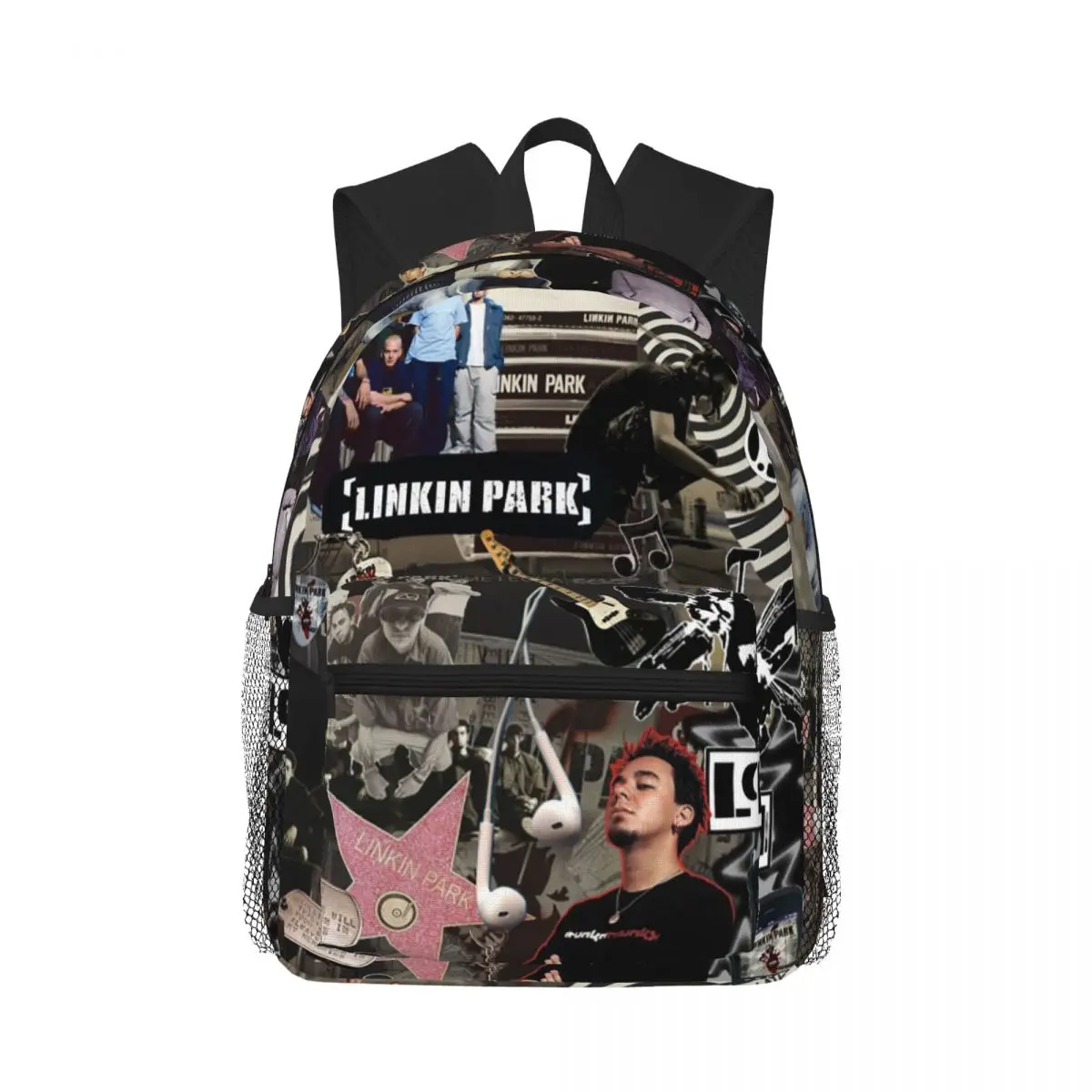 L-Linkin-S P-Park-S Band Student Backpack School Bag Hiking Travel 