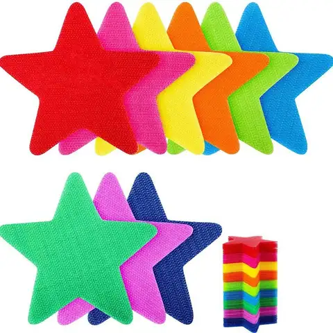 30Pcs Carpet Spot Markers Sit Floor Classroom Spots Circles Spot Marker Colorful Sitting Sticker Classroom Game Sport Teach Tool