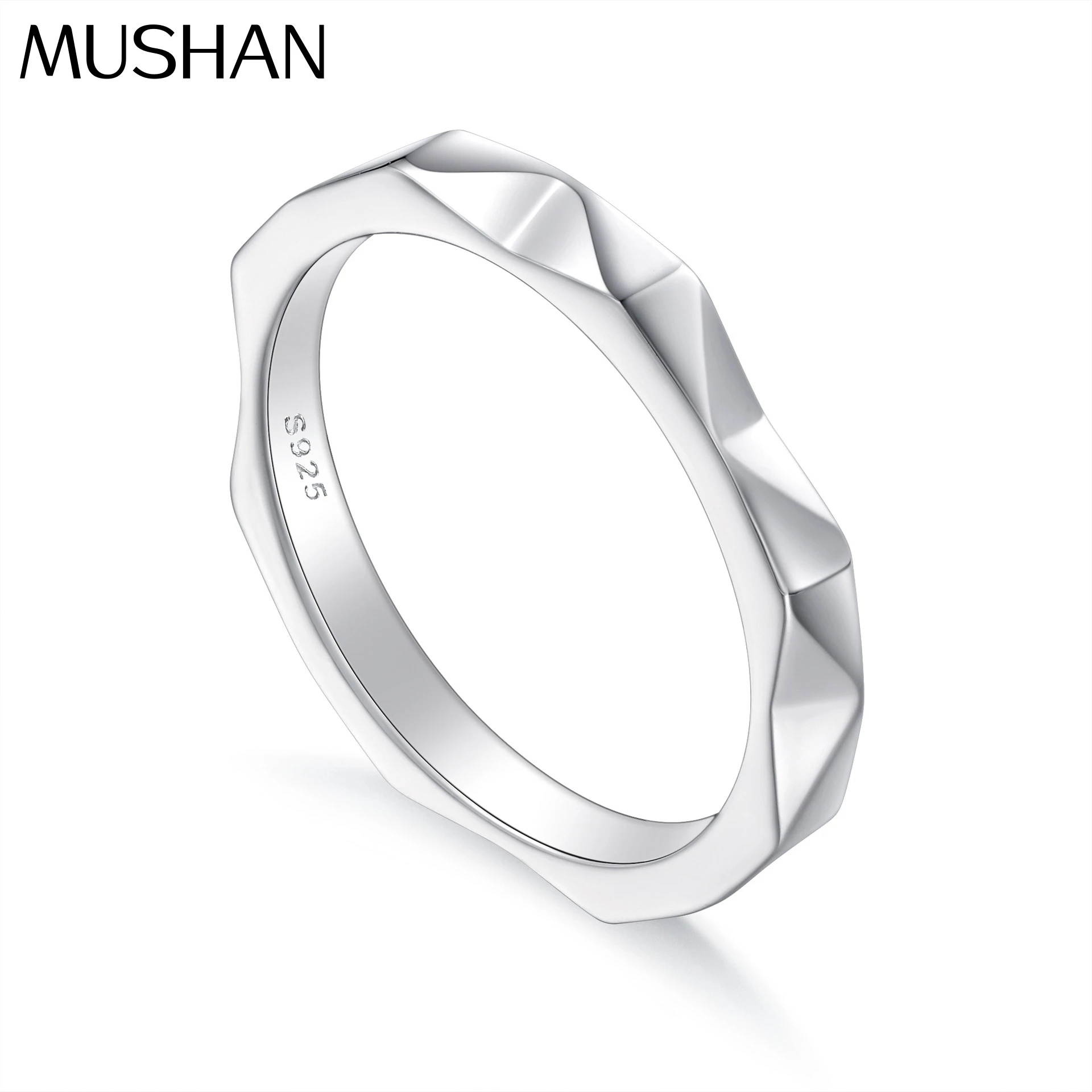 

119 Кольцо MuShan Designer Jewelry из стерлингового серебра 925 пробы с цирконом 7А, в форме подушки, для женщин, с покрытием из настоящего золота 18К, ювелирное изделие