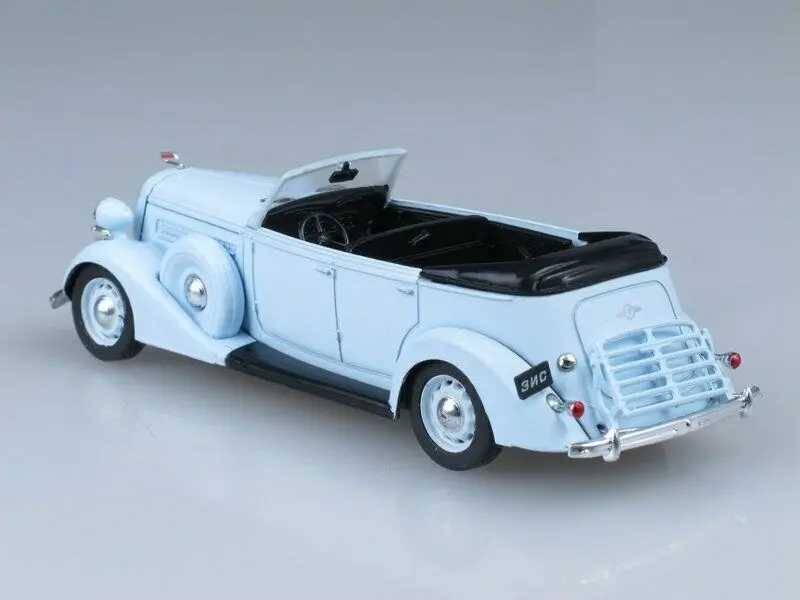 DeAGOSTINI-ZIS-102 de modelos 1/43 a escala 1939, vehículo Phaeton Cabriolet soviético URSS, coches fundidos a presión para regalo de colección,