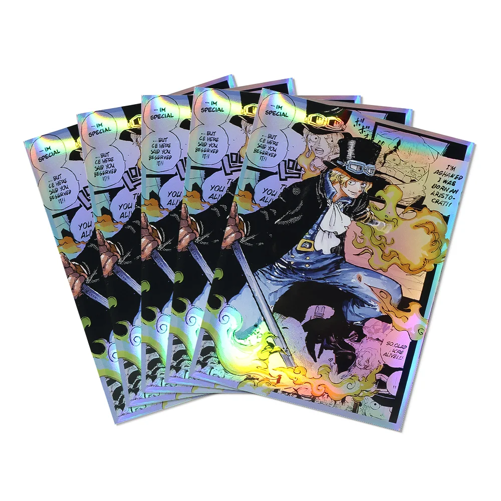 

60PCS Standard Size Board Game Card Sleeves for MGT/PKM ,Trading Card Protector 67*92mm Holographic Anime Card Sleeves