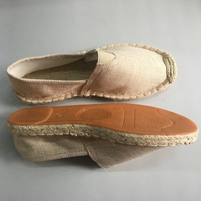 Girseaby nuovo arrivo nero retrò vintage pigro espadrillas scarpe da barca piatte per donna unisex taglia più grande traspirante 44 45 T189