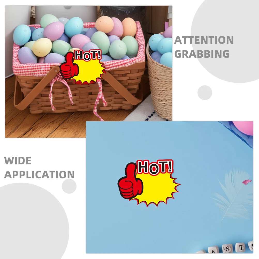 ป้ายราคาสินค้าสีสันสดใส 200 ชิ้น สำหรับติดตั้งในร้านค้า โฆษณา ป้ายลดราคา ป้ายสินค้า ป้ายสำหรับร้านค้าปลีก