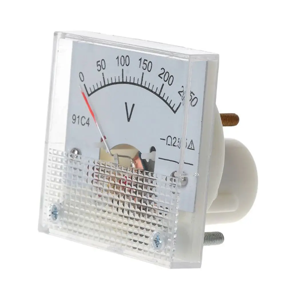 Pointer Type DC Voltmeter 0-5V 20V 30V 100V 150V 250V 91C4-V Voltage Meter Class 2.5 Accuracy Analog Mechanics Plate table Home