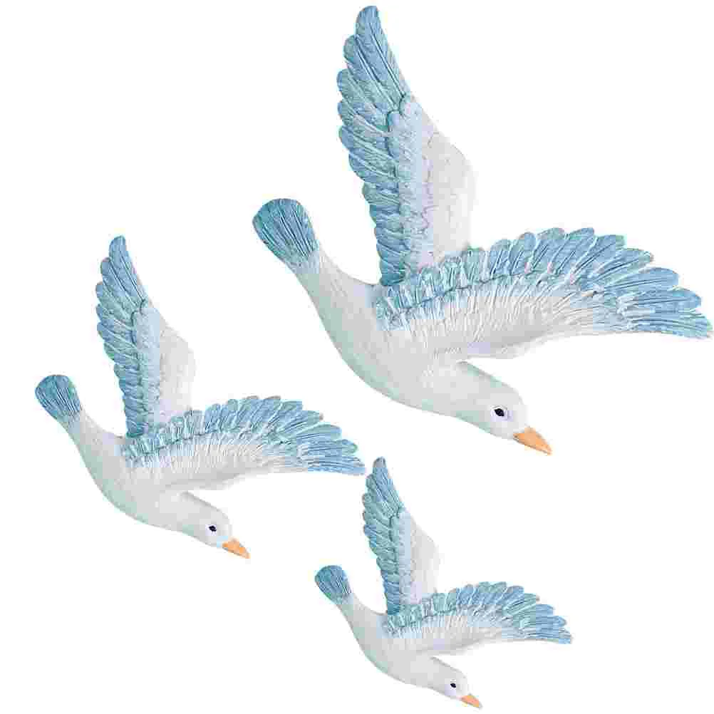 3PCS Mediterranean Style Sea Birds Set Backdrop Home Decoration Mediterranean decoration hanging sea bird