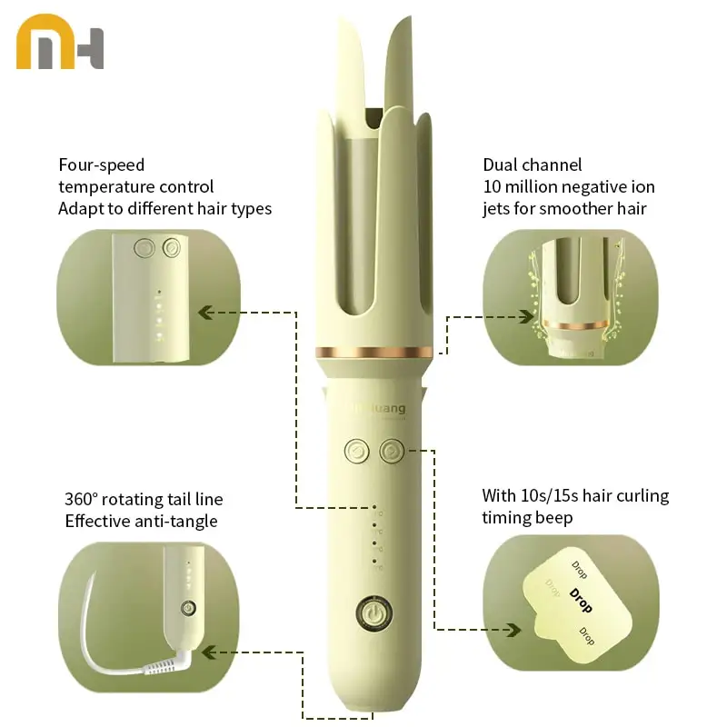 Automatic Curling Iron Wand 32MM Automatic Ceramic Hair Roller Professional Curling Iron Electric Curling Wand Hair Waver