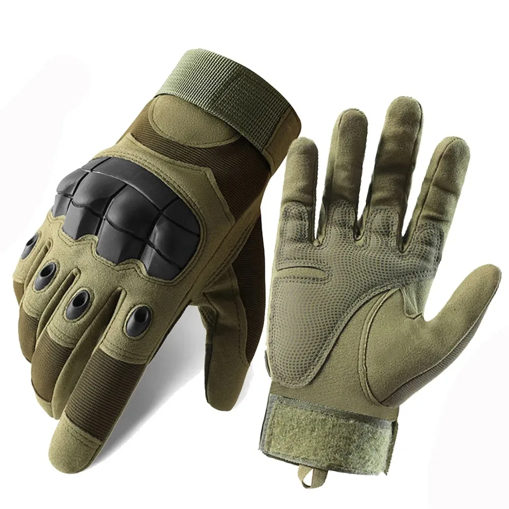 Guantes militares de dedo completo para motocicleta, manoplas antideslizantes para deportes al aire libre, Softshell, carreras de motociclistas