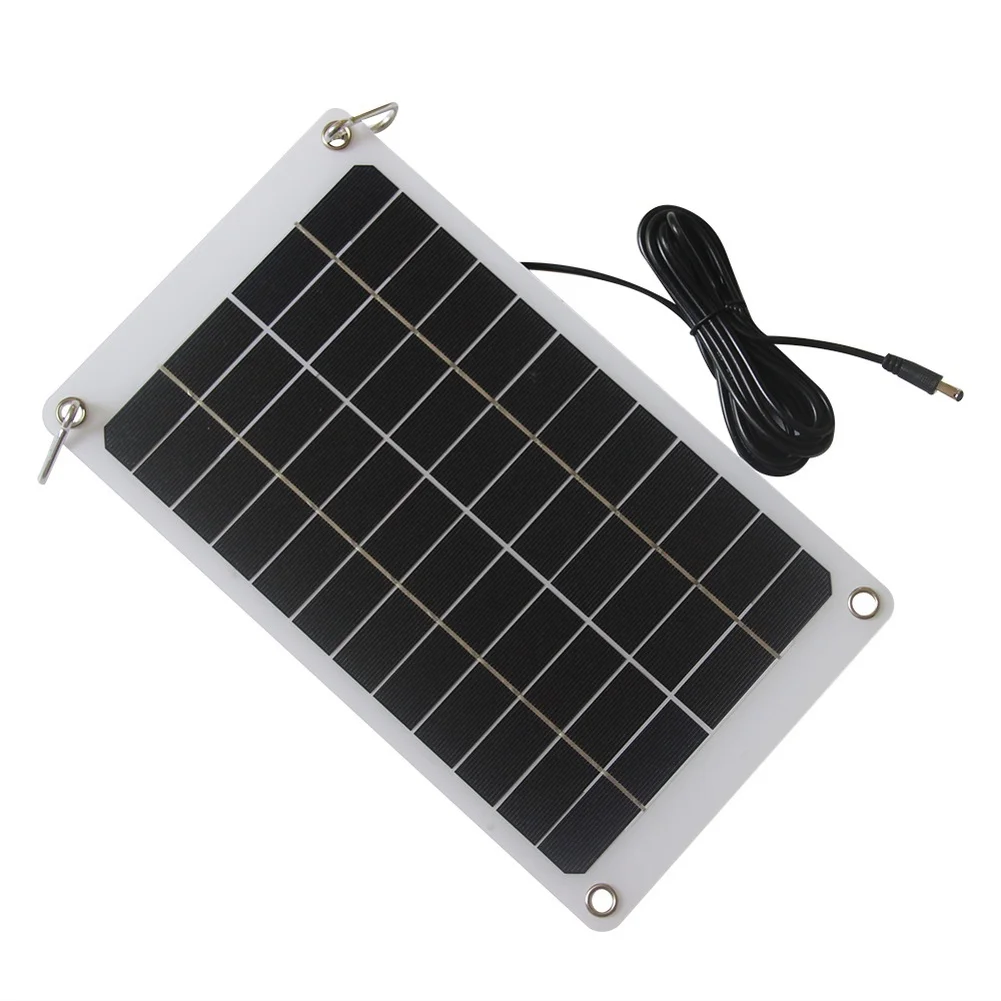 10W Monocrystalline Solar Panel Built for Outdoor Use with 12V Output and DC5521 Connector for Broad Application Support
