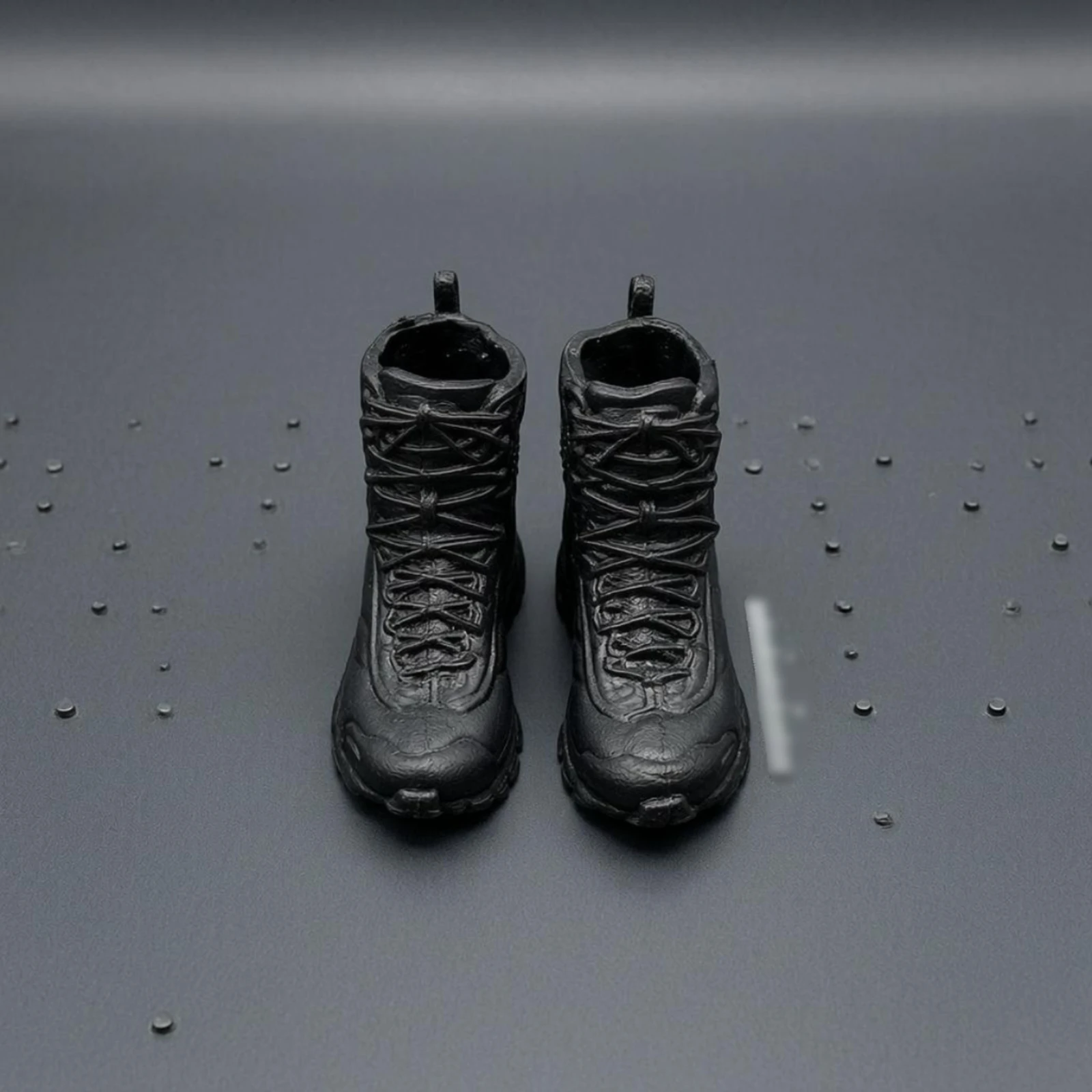 Mini Combat Boots Miniature Lace-up Combat Boots Figure Shoes Treaded Footwear Molded - view 4
