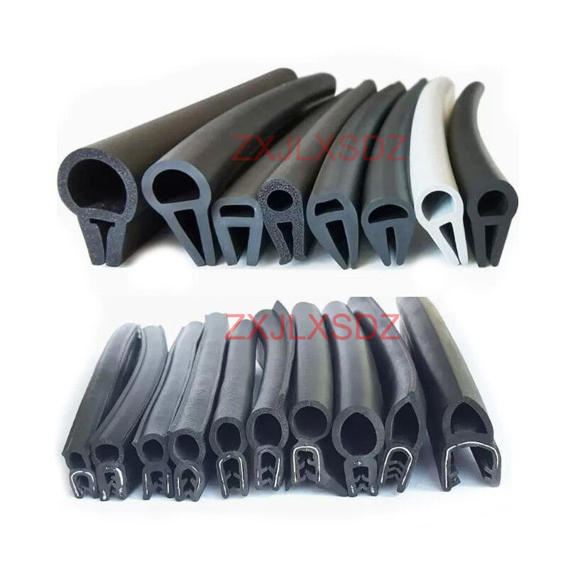 1 Meter U Channel Black Rubber Seal Strip Top Bubble Edge Trim Car Door Edge Guard For Glass Metal Wood Panel Board Cabinet