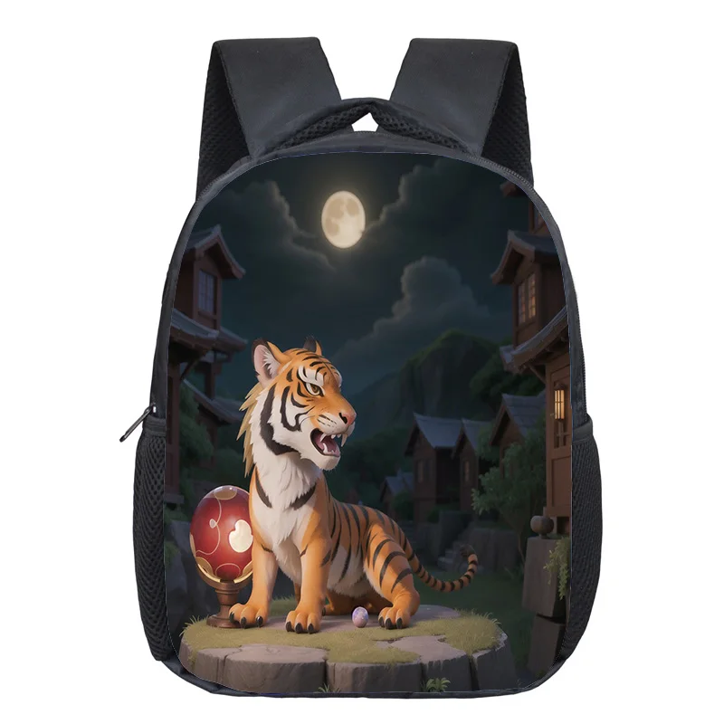 Animal Backpack Fierce Tiger Pattern Boy Girl Casual Game Schoolbag Tiger DIY Fashion Student Backpacks School Oxford Mochilas