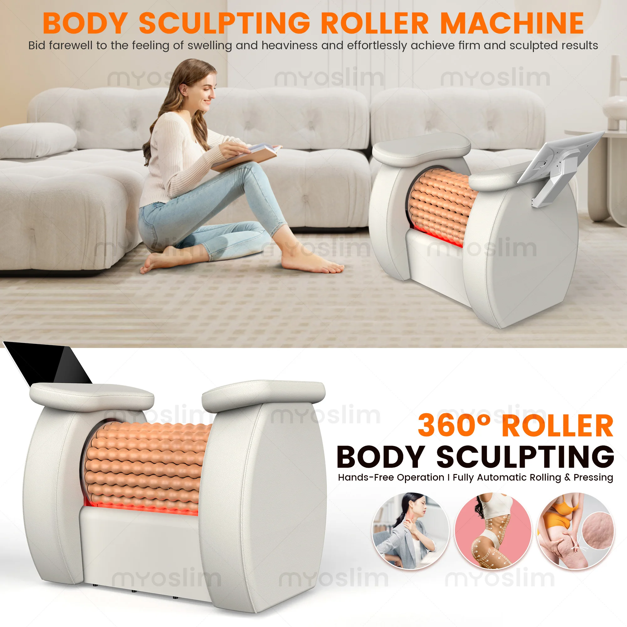 Roller Device Weight Profesional Body Massages Roller Machine Inner Loss Leg Massager Anti Cellulite Firming Skin
