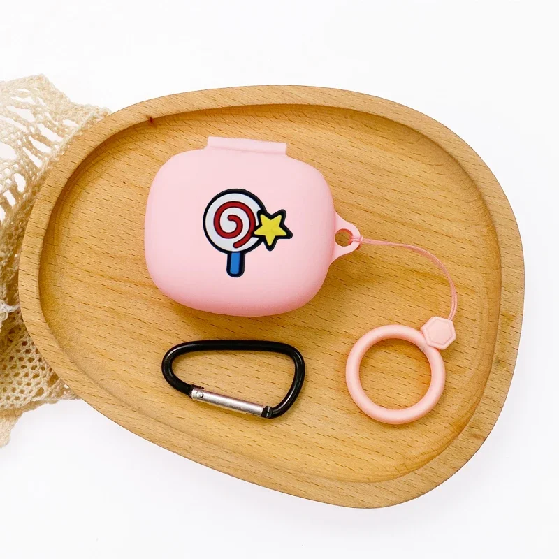 เคสการ์ตูนสำหรับ shokz openfit เคสป้องกันหูฟังซิลิโคนแบบตลกสำหรับ shokz openfit heartphone กล่อง fundas