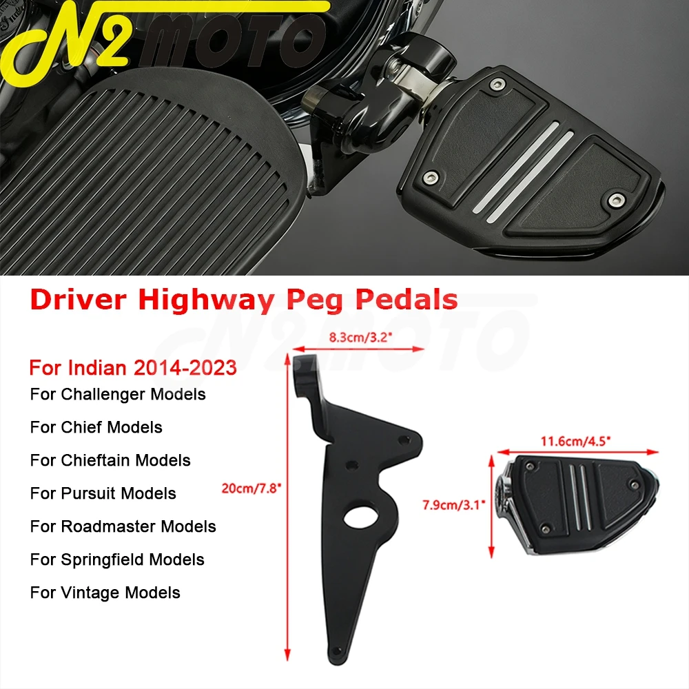 For Indian Vintage Springfield Roadmaster Dark Horse Motorcycle Adjustable Foot Rest Highway Foot Pegs Mount Footrest Bracket