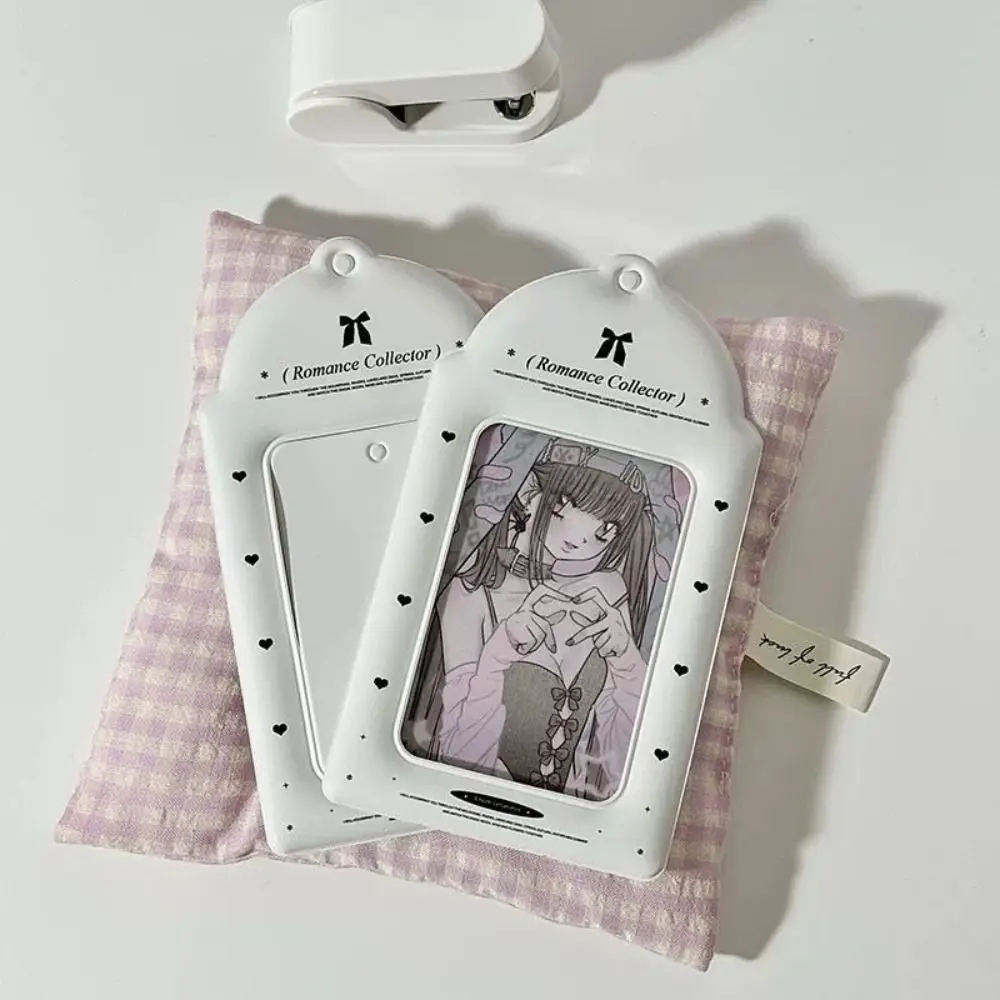Simple 3-inch Photo Storage Photocard Case Black Cat Multifunctional Photocard Holder Idol Photos Protective Cover