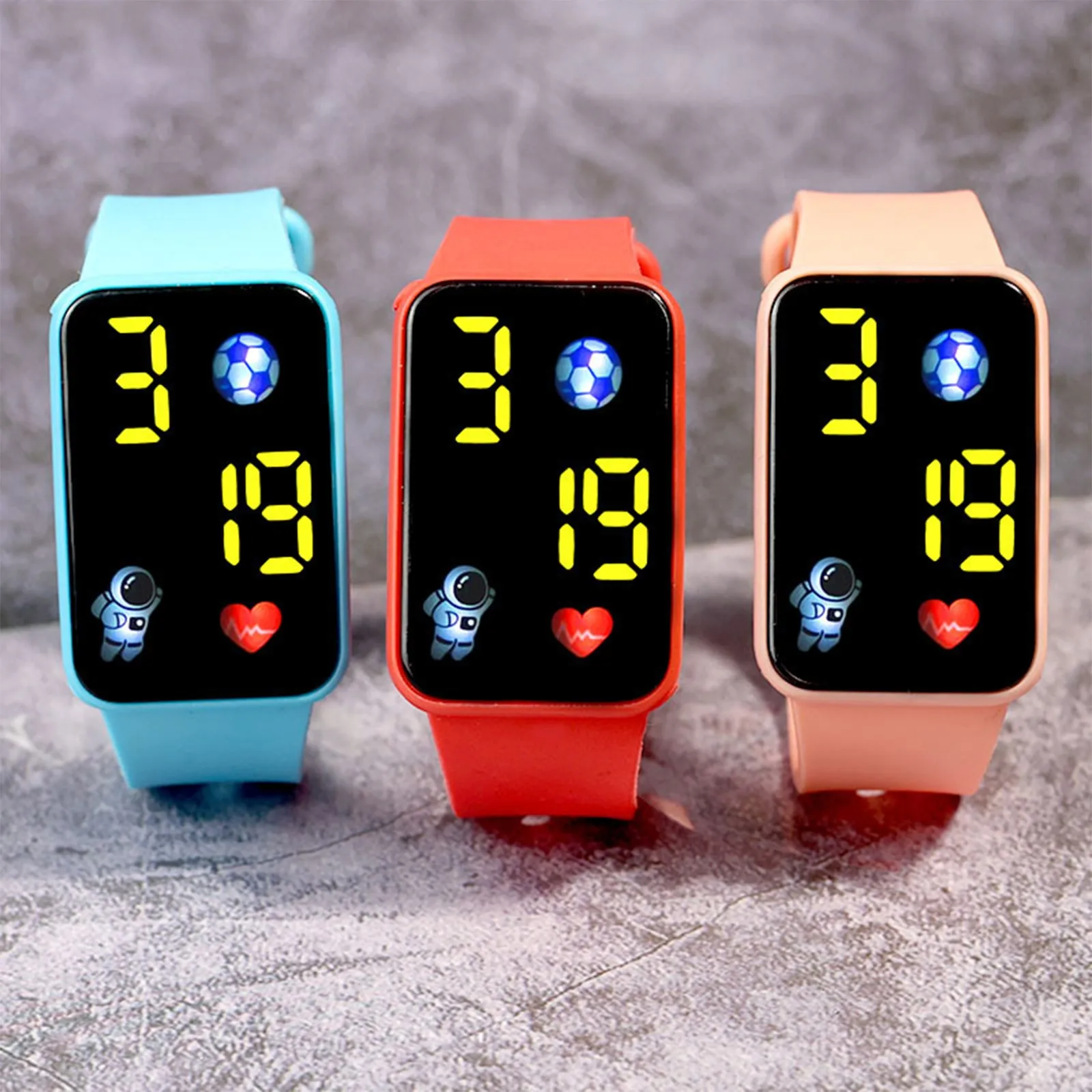 

Children'S Waterproof Smart Watch Boys Watch Suitable For Students' Outdoor Electronic Watches Screen Watch Display Time Month