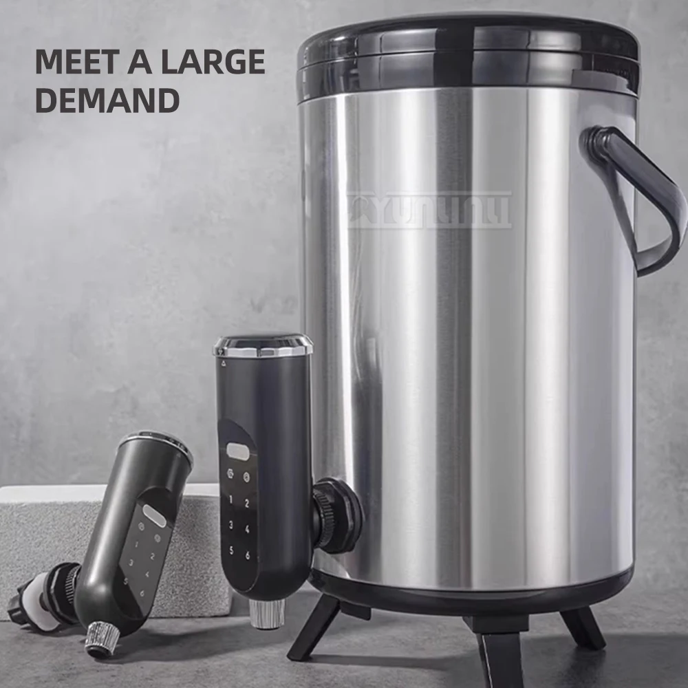 Cubo aislado de té de la leche comercial Control numérico preciso grifo cuantitativo inteligente