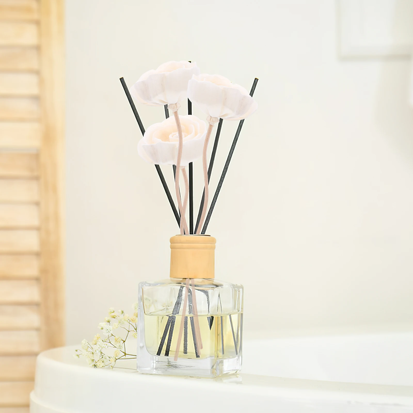 

10pcs Aroma Sticks Rattan Reed Diffuser For Home Fragrance Essential Oil Diffuser Accessories Scented Flower Set
