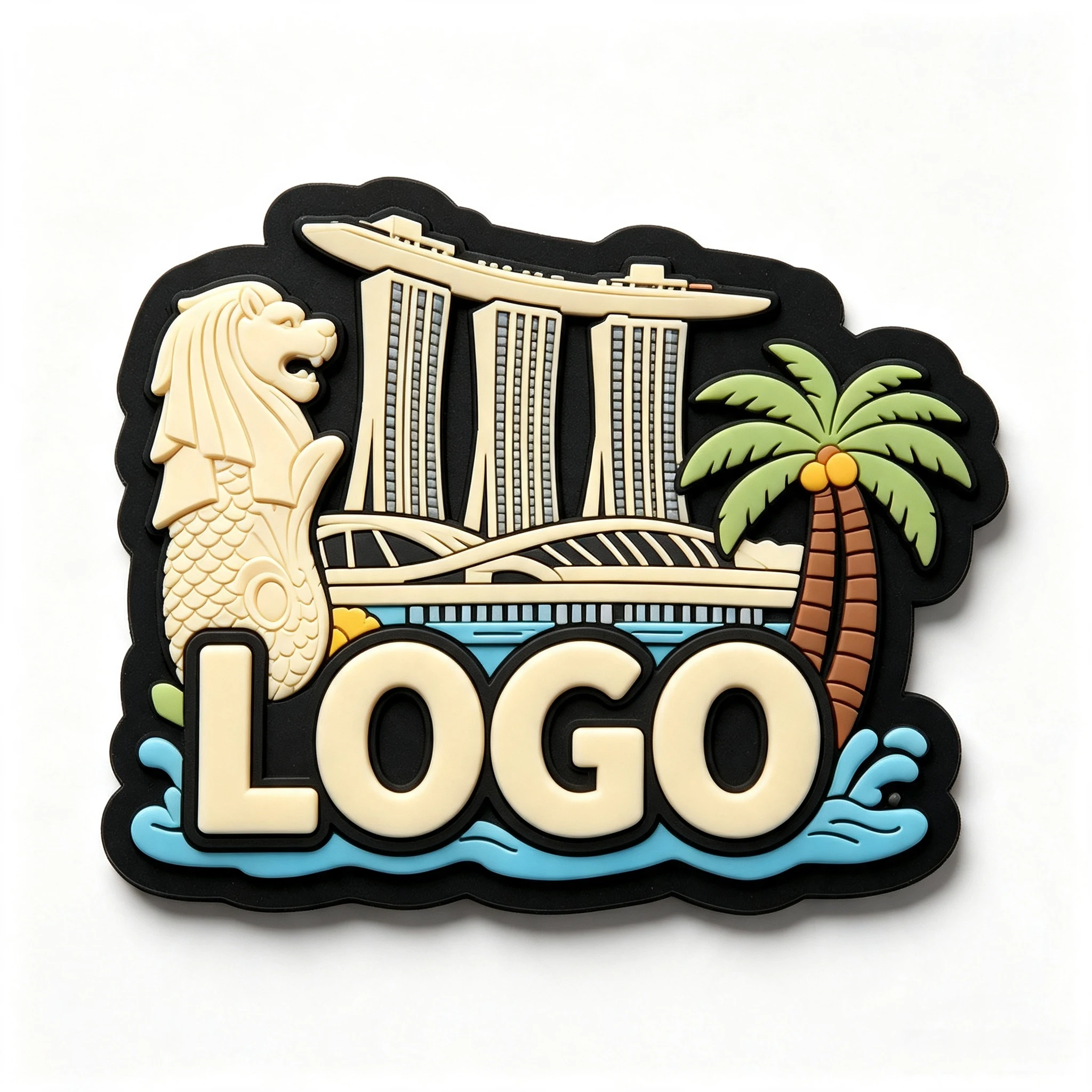Wholesale Price Custom Aluminum Fridge Magnet Travel Pvc Soft Rubber Refrigerator Magnet Cultural Creative DIY Peripheral Souven