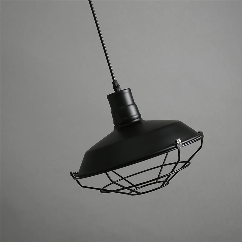 Lampes suspendues en fer rétro industriel pour loft américain, vêtements de salle à manger créatifs, couvercle de pot PR73, décor de lampe de