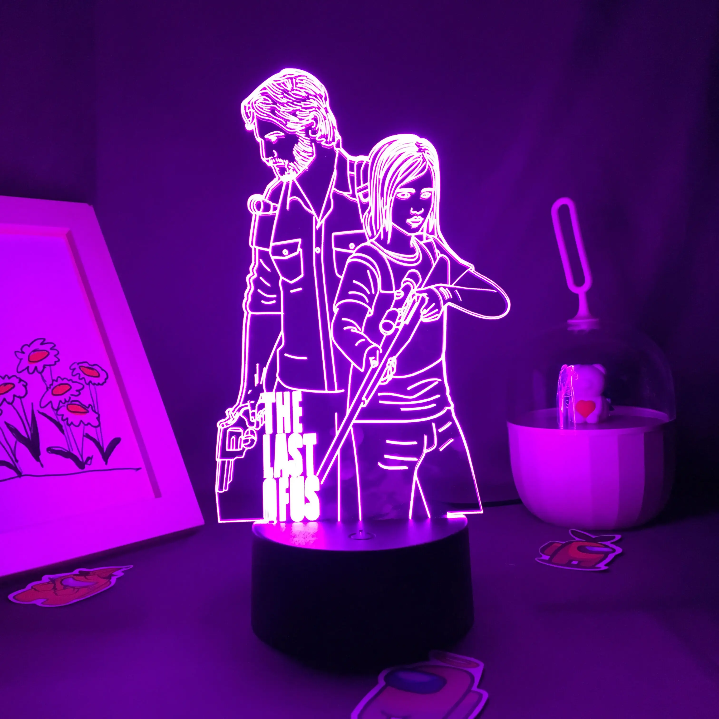 De Laatste Van Ons Spel 3d Led Nachtverlichting Geschenken Voor Vrienden Speelkamertafel Decor Manga Neon Lava Lampen Vriendje Verjaardagscadeaus