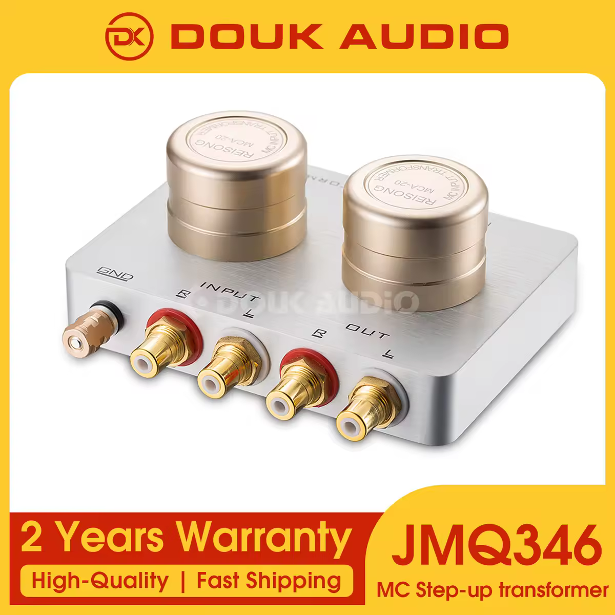 Douk Audio Step Up Transformer MC Moving Coil Phono Stage Preamp Passive для телефонного ПК/CD-плеера/MC Phono Turntable