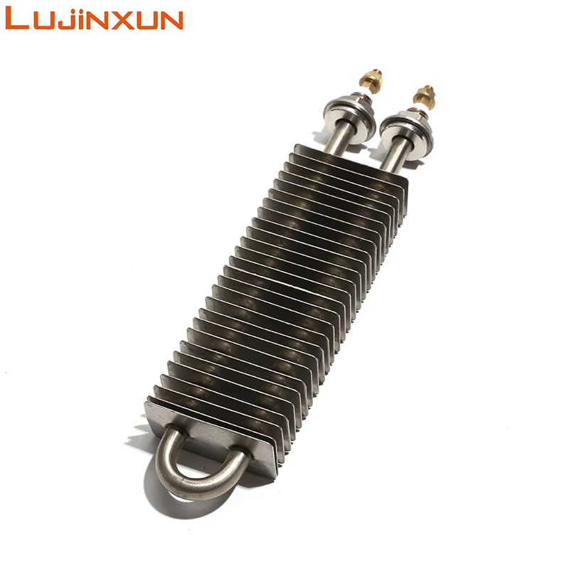 LUJINXUN Square Finned Heater 230V 250W-1.1KW Atomized SUS304 Heat Sink Dry Tube for Locomotive Seat Cushion Heater 1PC