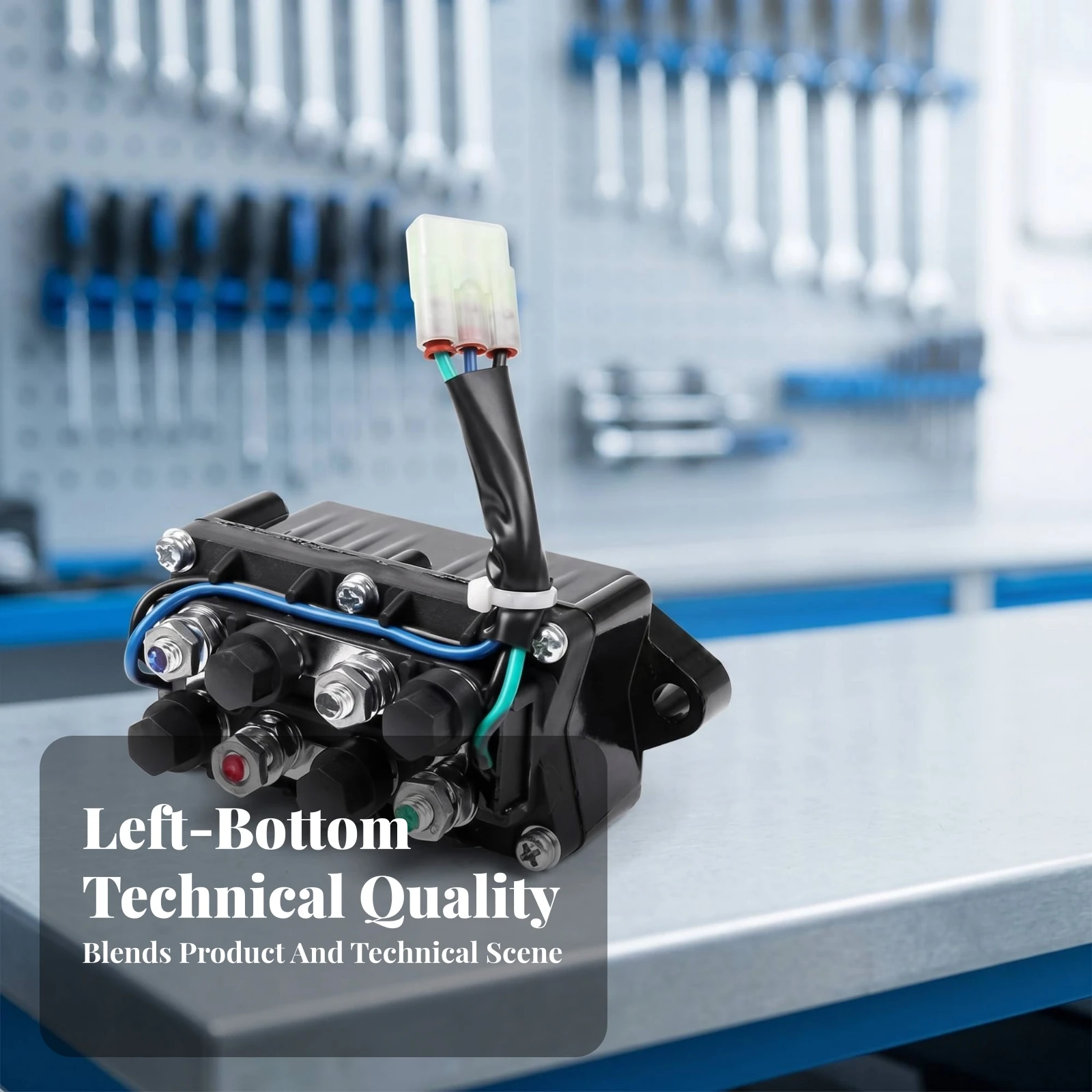 

Outboard Starter Relay 4 Terminal Solenoid Electrical Easy Installation Marine Engine Starter Relay Mounting Ears