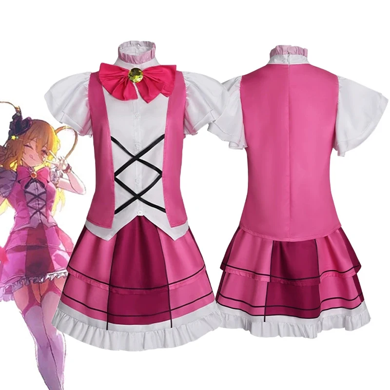 

Game Limbus Company EGO Cosplay Costume Women Pink Top Skirt Set Lolita Uniform Halloween Carnival Party Clothes
