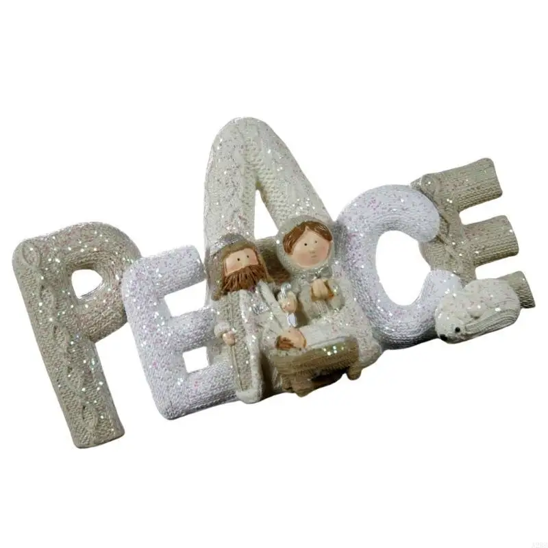 

Художественный рождественский набор, смоляная статуя Святого Семейства, современные поделки для стильных рождественских и A2BB