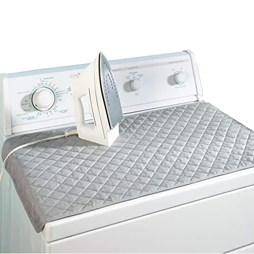 

Cotton Single-Tier Ironing Board Magnetic Laundry Pad for Washer Dryer Heat Resistant Cover Board Press Clothes Protector