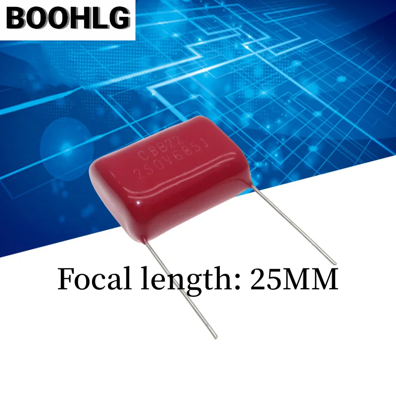 2 шт. 400V685J 6,8 мкФ шаг 25 мм 6800NF 400 В 31 мм 250 В 685 630 В 685J 41 мм CBB полипропиленовый пленочный конденсатор
