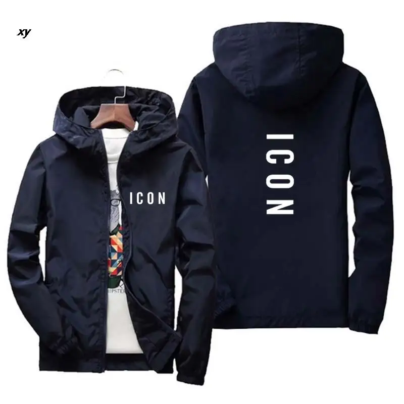 2024 Hot-selling Brand Men's Jacket Spring And Autumn Outdoor Hooded Jacket Large Size Windbreaker Thin Zipper Jacket Jacket