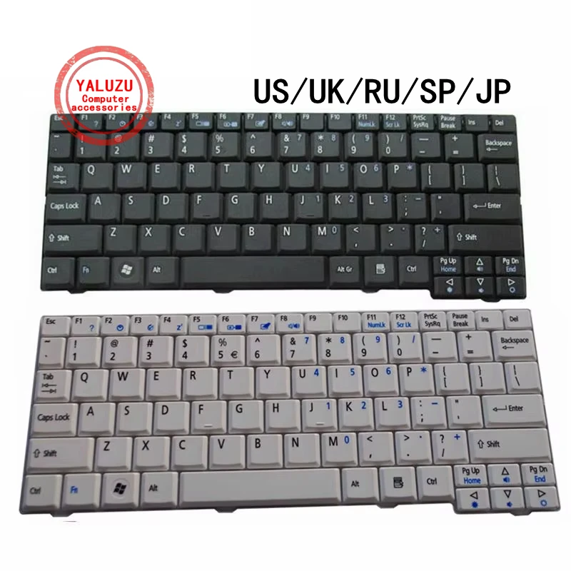 

US/UK/RU/SP/JP NEW Laptop Keyboard For Acer ONE D250 P531H AOA150 AOD150 AO523H AO530 AOP531H ZG5 ZG8 KAV60 KAV06 KAV10