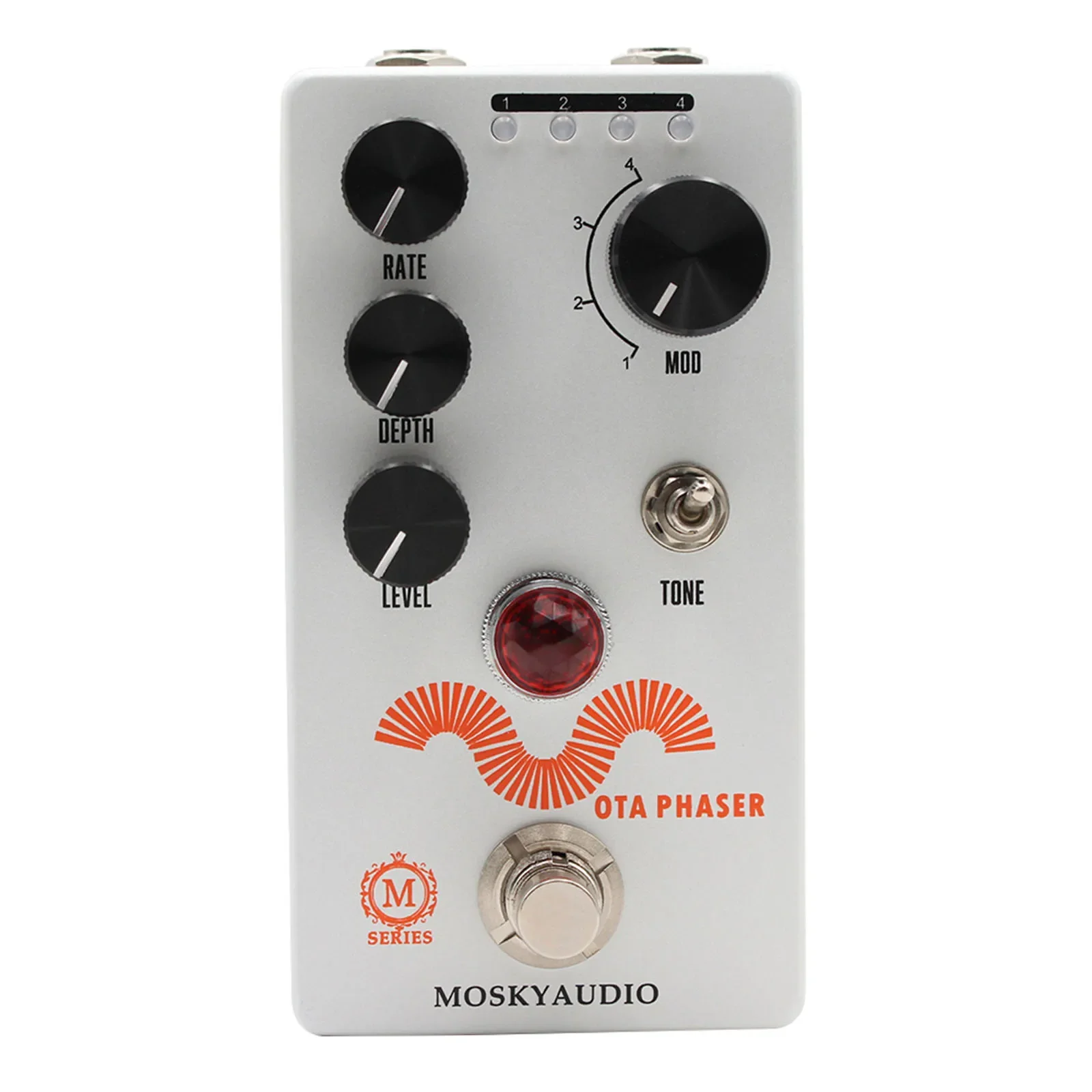 MOSKY AUDIO Electric Guitar Pedal OTA PHASER with RATE DEPTH LEVEL Effects 4-mode Selection Knob True Bypass Parts & Accessories