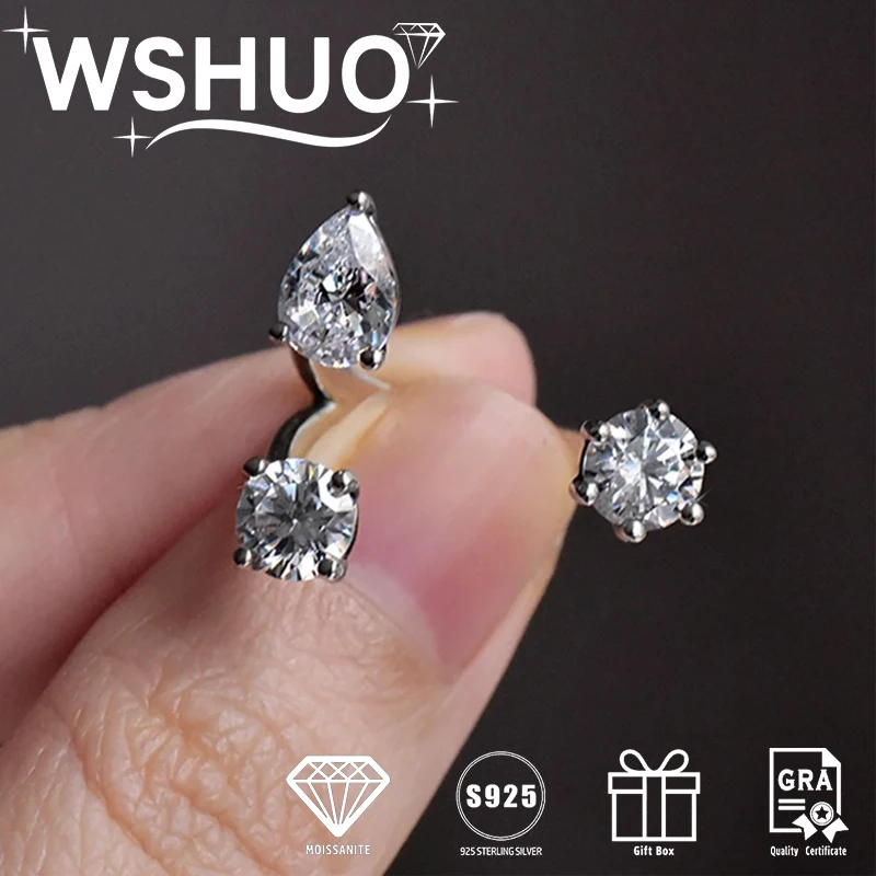 

2.25cttw Full Moissanite Women Open Ring 100% S925 Silver Sparkling Diamond Wedding Ring Fine Jewelry Resizable with Certificate