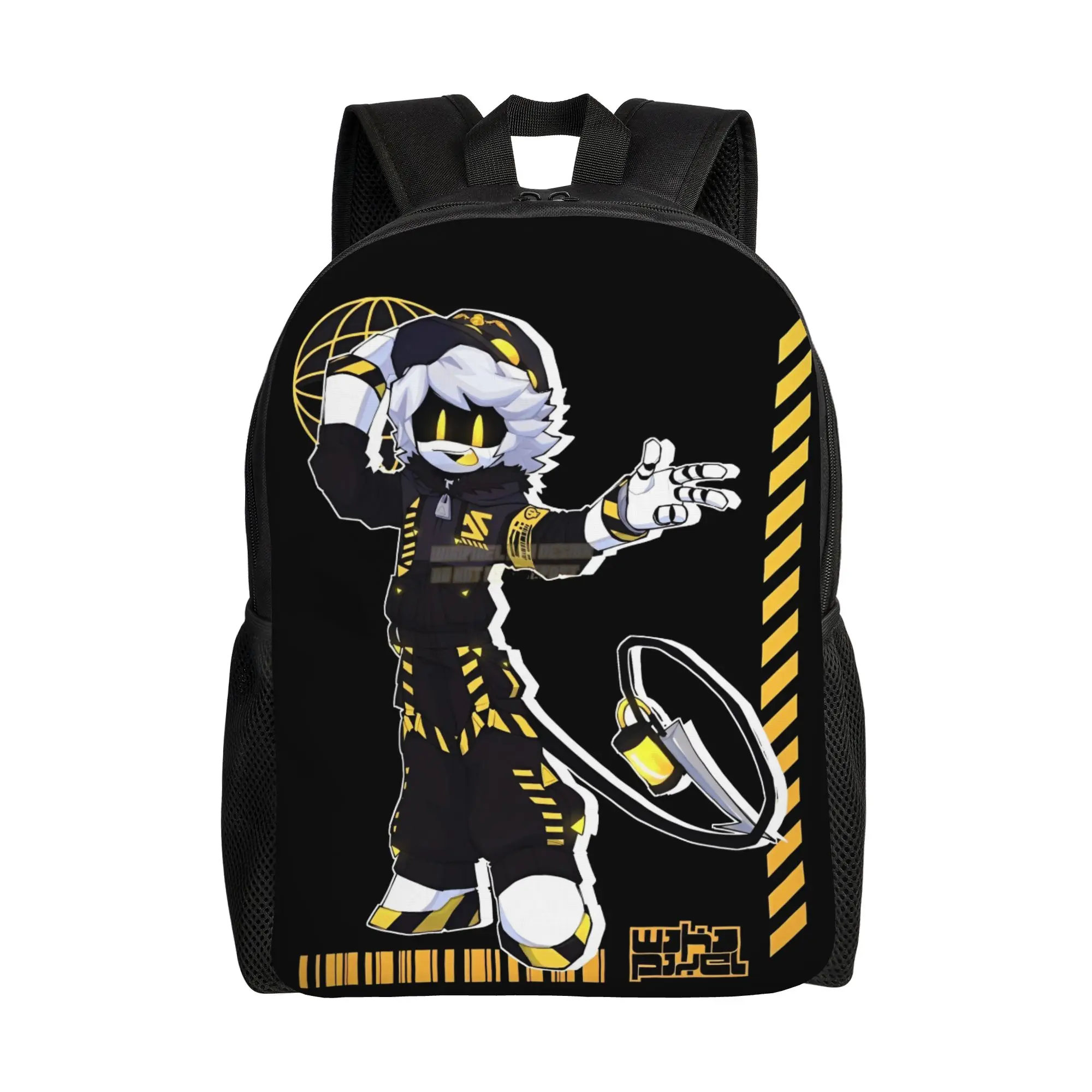 

Рюкзак Murder Drones: повседневный, для студентов, для походов, путешествий, с карманами, в стиле аниме, с принтом «Убийца дронов», для ноутбука, холщовый