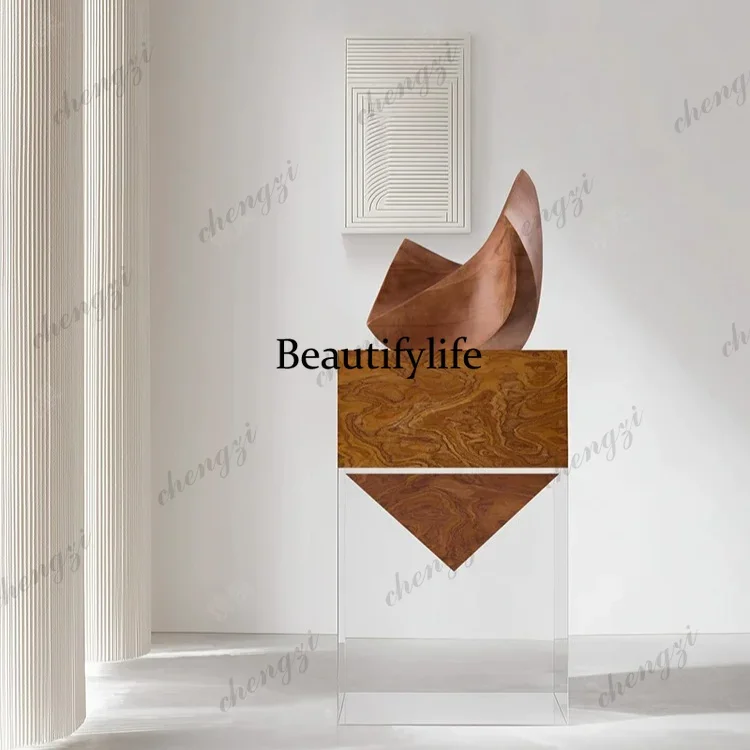 A4567 Hotel entrance high-end suspended flower stand next to sofa suspended display stand base flower pot stand