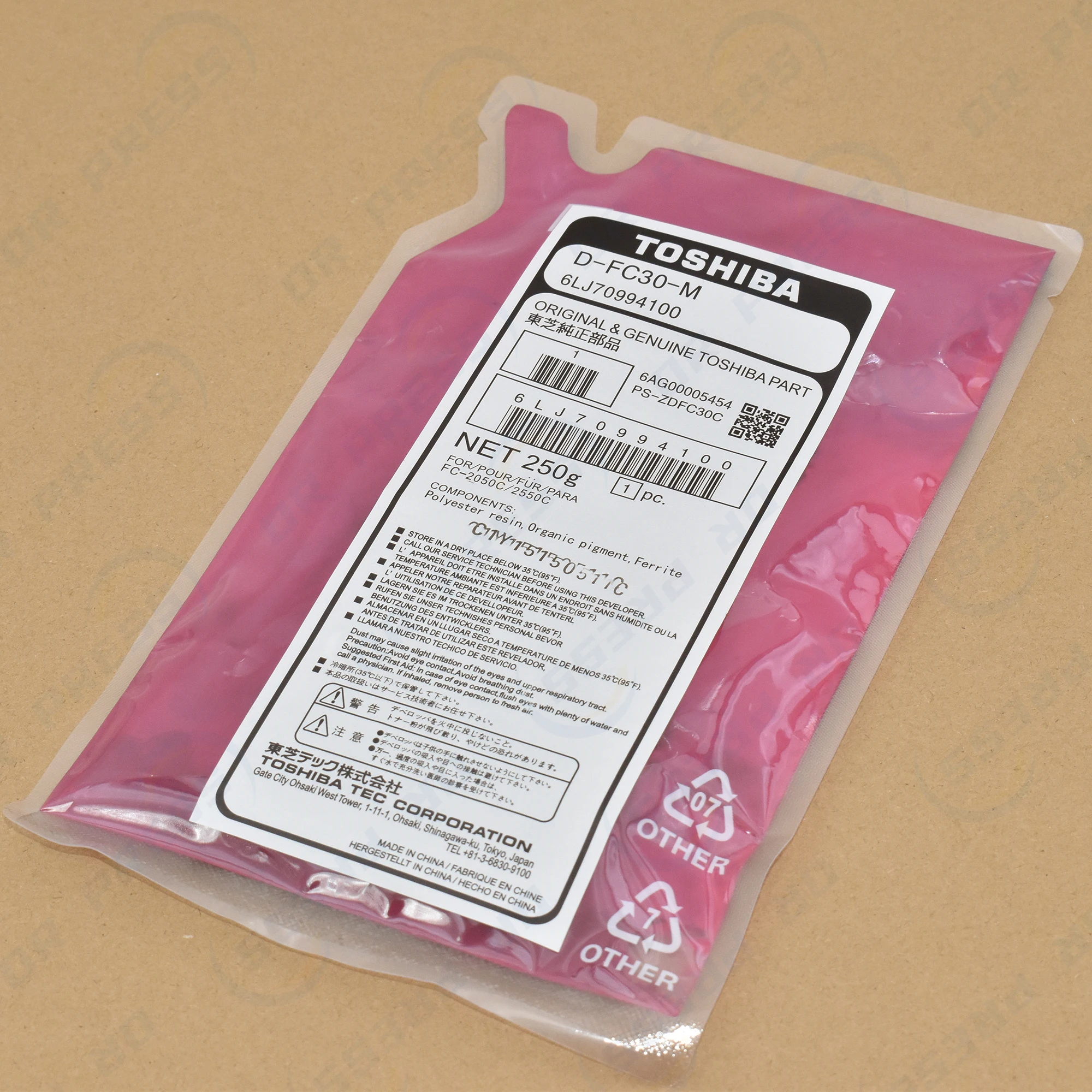 

Developer D-FC30 for Toshiba 2050C 2051C 2550C 2551C 2555C 3055C 3555C 4555C 5055C 2505AC 3005AC 3505AC 4505AC 5005AC 2000AC