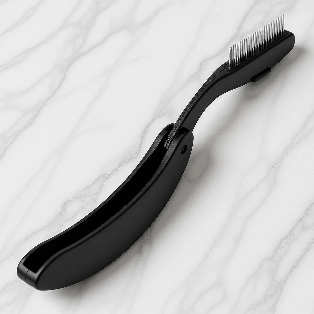 Augenbrauen-Wimpernkamm, leichtes, tragbares Wimperntrenner-Werkzeug mit doppeltem Verwendungszweck für Frauen, Wimpern-Make-up, Schönheitswerkzeug, Augenbrauenformung