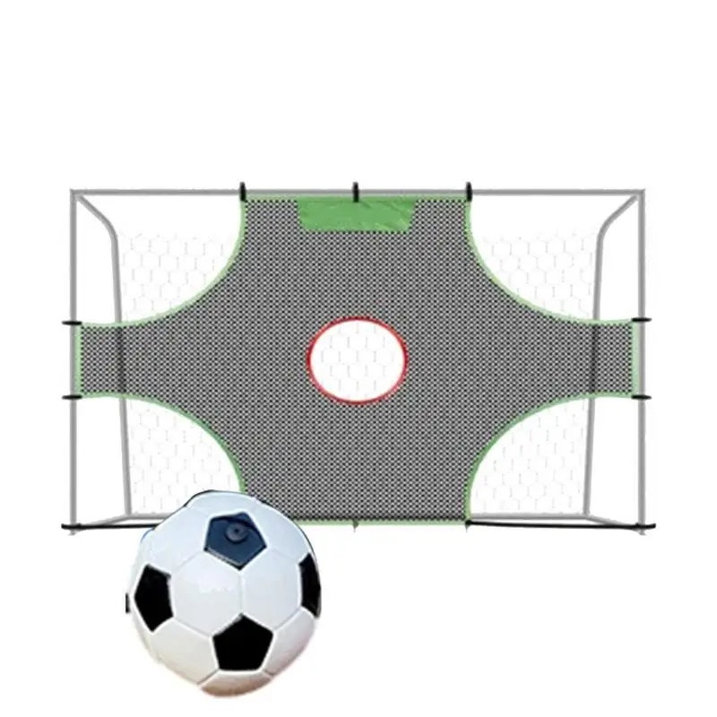 Target Net For Football Removable 1/3/5 Holes Soccer Trainer Netting Quarterback Training Gear For Throwing Accuracy Football