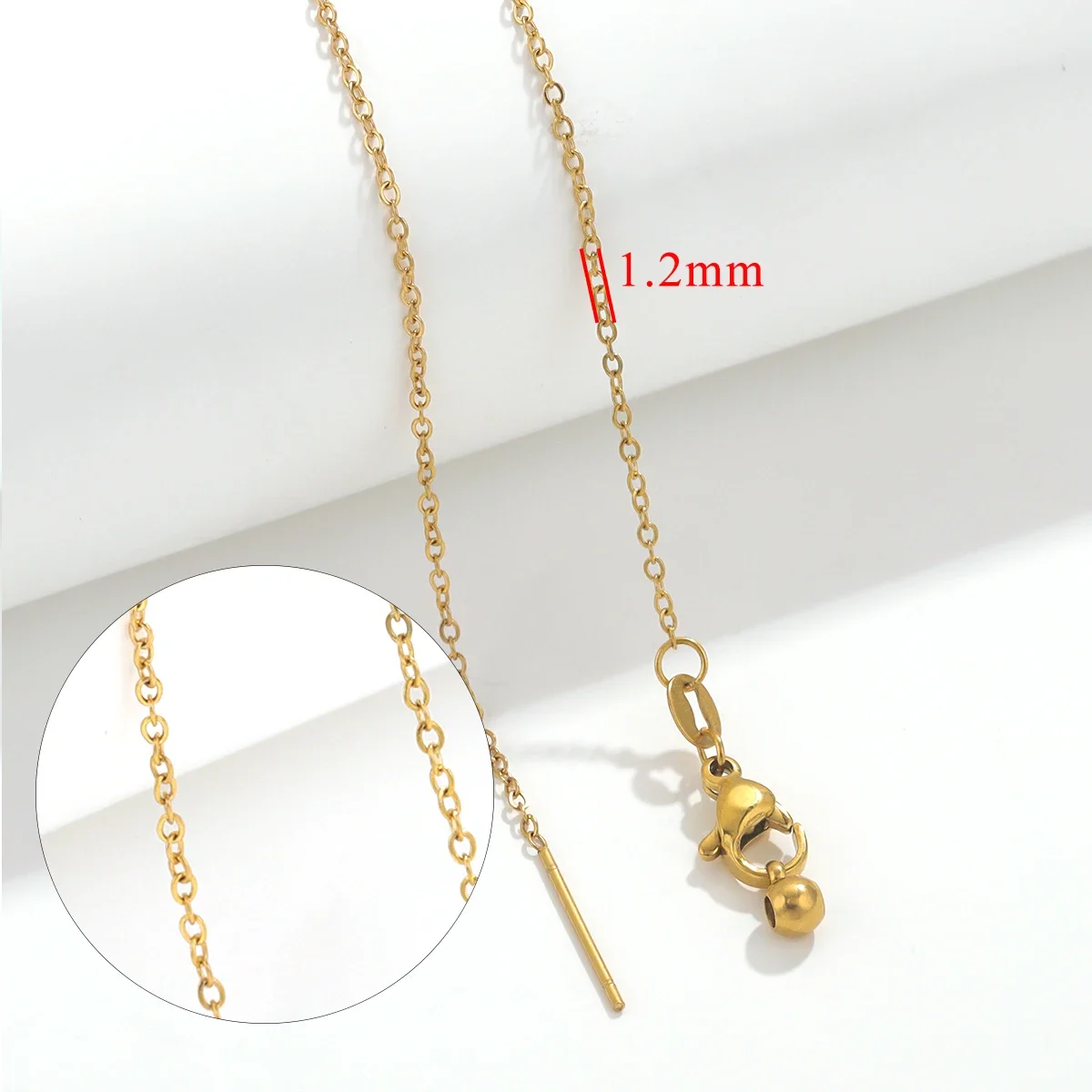 5pcs Adjustable Stainless Steel Chains for DIY Jewellery